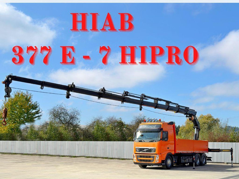 Volvo FH 460 * HIAB 377 E - 7 HIPRO + FUNK * 6x4 - Platós teherautó, Darus autó: 1 kép. Volvo FH 460 * HIAB 377 E - 7 HIPRO + FUNK * 6x4 - Platós teherautó, Darus autó: 1 kép.