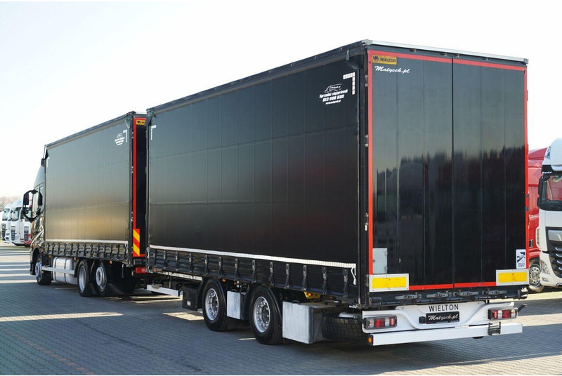 Volvo FH 460 / ZESTAW TANDEM / 120 M3 / PRZEJAZDOWY / I-SAVE / I-PARK - Ponyvás teherautó: 2 kép. Volvo FH 460 / ZESTAW TANDEM / 120 M3 / PRZEJAZDOWY / I-SAVE / I-PARK - Ponyvás teherautó: 2 kép.