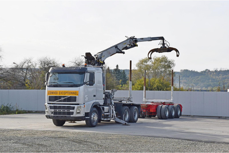 Volvo FH 520 * EPSILON E260L83 * Anhänger /6x4 - Rönkszállító teherautó, Darus autó: 2 kép. Volvo FH 520 * EPSILON E260L83 * Anhänger /6x4 - Rönkszállító teherautó, Darus autó: 2 kép.