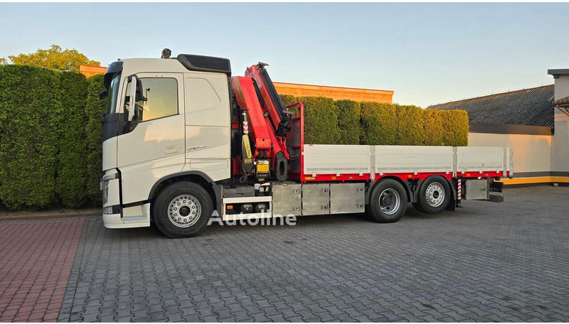 Volvo FH 540 - Flatbed+crane 6x2 - Platós teherautó, Darus autó: 3 kép. Volvo FH 540 - Flatbed+crane 6x2 - Platós teherautó, Darus autó: 3 kép.