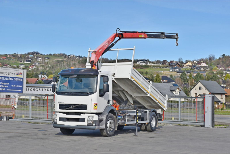 Volvo FL 290 KIPPER 4,90m * FASSI F95A.22 + FUNK * TOP - Billenőplatós teherautó, Darus autó: 2 kép. Volvo FL 290 KIPPER 4,90m * FASSI F95A.22 + FUNK * TOP - Billenőplatós teherautó, Darus autó: 2 kép.