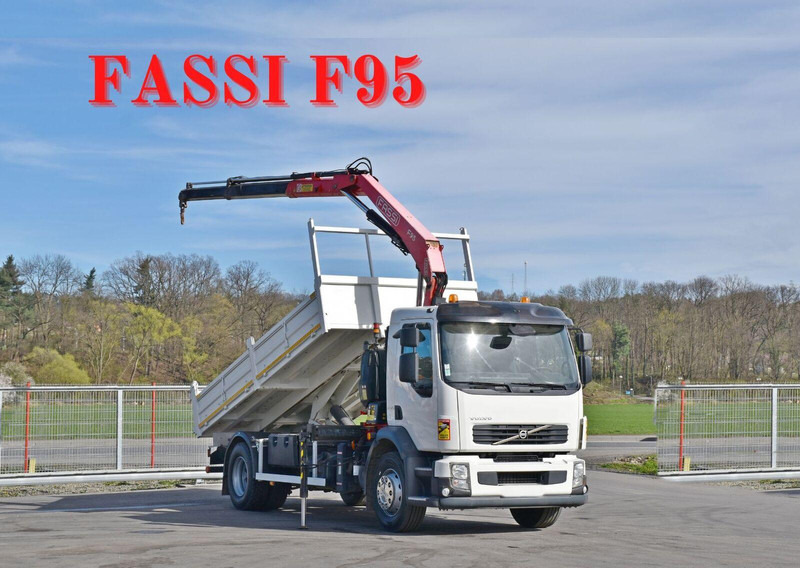 Volvo FL 290 KIPPER 4,90m * FASSI F95A.22 + FUNK * TOP - Billenőplatós teherautó, Darus autó: 1 kép. Volvo FL 290 KIPPER 4,90m * FASSI F95A.22 + FUNK * TOP - Billenőplatós teherautó, Darus autó: 1 kép.