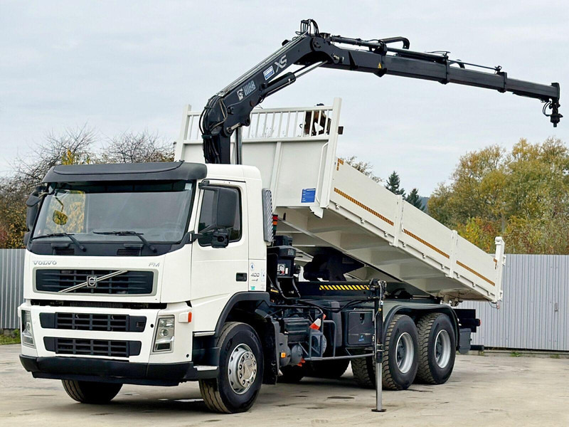 Volvo FM 400 - Billenőplatós teherautó, Darus autó: 2 kép. Volvo FM 400 - Billenőplatós teherautó, Darus autó: 2 kép.