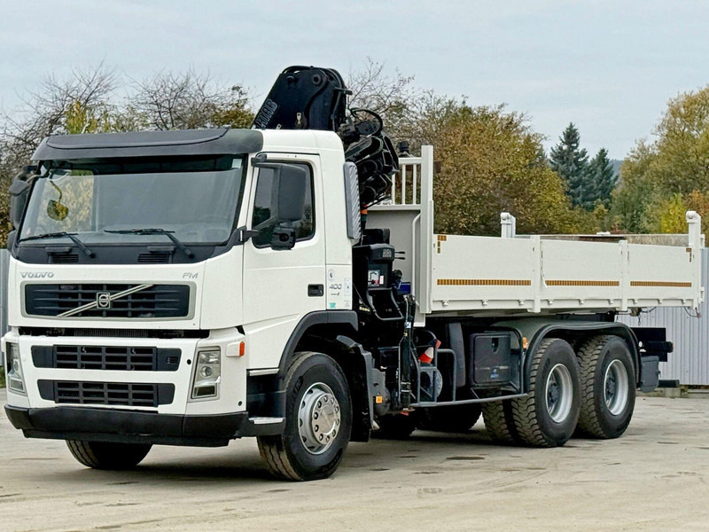 Volvo FM 400 - Billenőplatós teherautó, Darus autó: 4 kép. Volvo FM 400 - Billenőplatós teherautó, Darus autó: 4 kép.