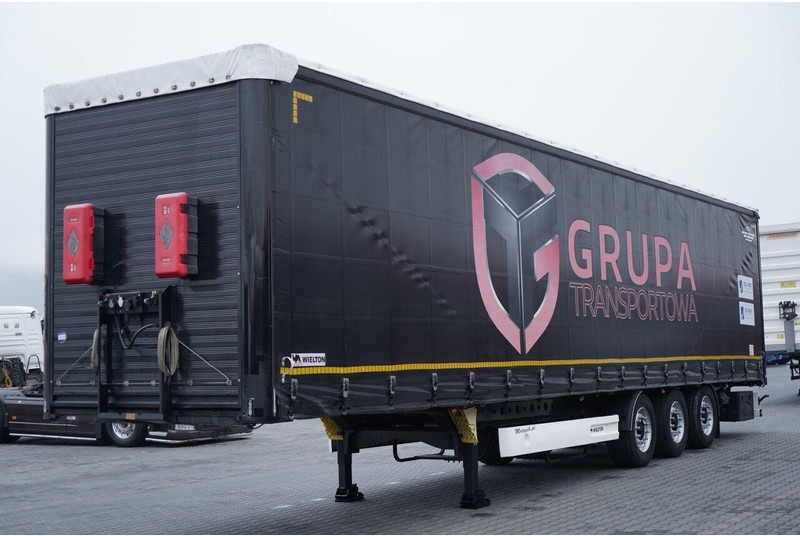 Wielton FIRANKA / VARIOS / 2x OŚ PODNOSZONA / - Ponyvás félpótkocsi: 1 kép. Wielton FIRANKA / VARIOS / 2x OŚ PODNOSZONA / - Ponyvás félpótkocsi: 1 kép.