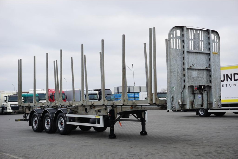 Zaslaw KŁONICOWA / DO DREWNA / WAGA 6 400 KG / OŚ PODNOSZONA - Rönkszállító pótkocsi: 1 kép. Zaslaw KŁONICOWA / DO DREWNA / WAGA 6 400 KG / OŚ PODNOSZONA - Rönkszállító pótkocsi: 1 kép.