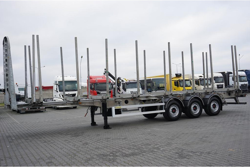 Zaslaw KŁONICOWA / DO DREWNA / WAGA 6 400 KG / OŚ PODNOSZONA - Rönkszállító pótkocsi: 3 kép. Zaslaw KŁONICOWA / DO DREWNA / WAGA 6 400 KG / OŚ PODNOSZONA - Rönkszállító pótkocsi: 3 kép.