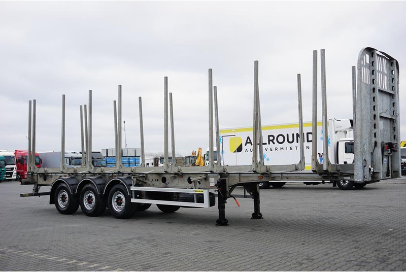 Zaslaw KŁONICOWA / DO DREWNA / WAGA 6 400 KG / OŚ PODNOSZONA - Rönkszállító pótkocsi: 4 kép. Zaslaw KŁONICOWA / DO DREWNA / WAGA 6 400 KG / OŚ PODNOSZONA - Rönkszállító pótkocsi: 4 kép.