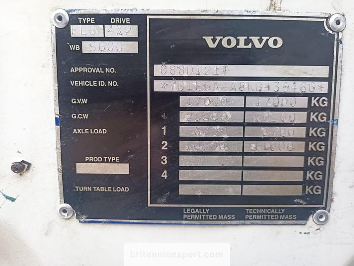 Alvaz teherautó VOLVO FL619 Intercooler | Manual Pump | 19 Ton | On 10 Studs | Full Springs Suspension |: 9 kép.