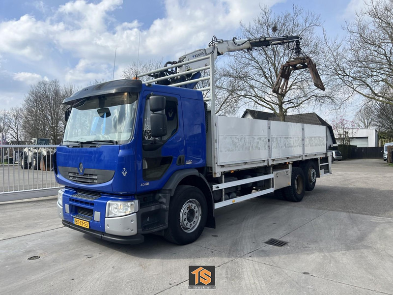 Renault PREMIUM LANDER 430.26 6X2 EL 2M ROLLKRAN - Kennis R16/7 - NL TOP TRUCK - Platós teherautó, Darus autó: 1 kép. Renault PREMIUM LANDER 430.26 6X2 EL 2M ROLLKRAN - Kennis R16/7 - NL TOP TRUCK - Platós teherautó, Darus autó: 1 kép.