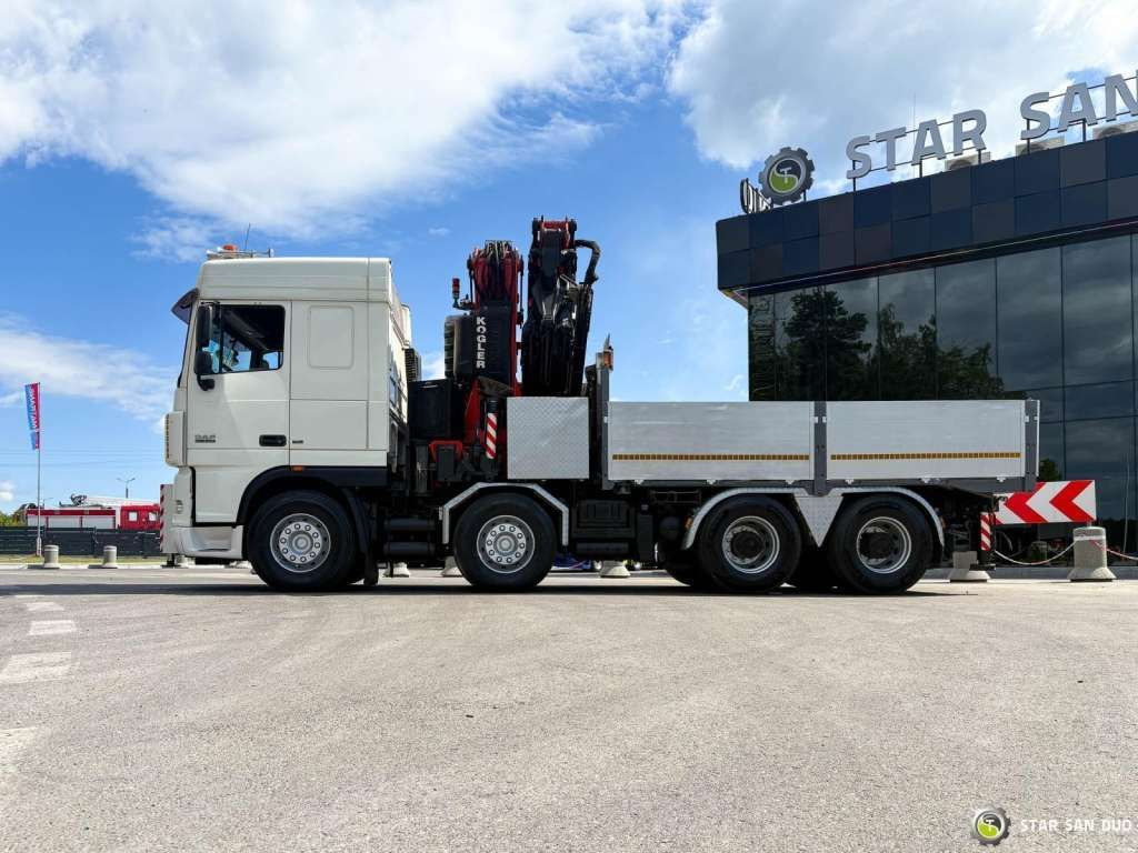Darus autó DAF  XF 105.510 8x4 FASSI F800 XP Crane Fifth wheel: 13 kép.