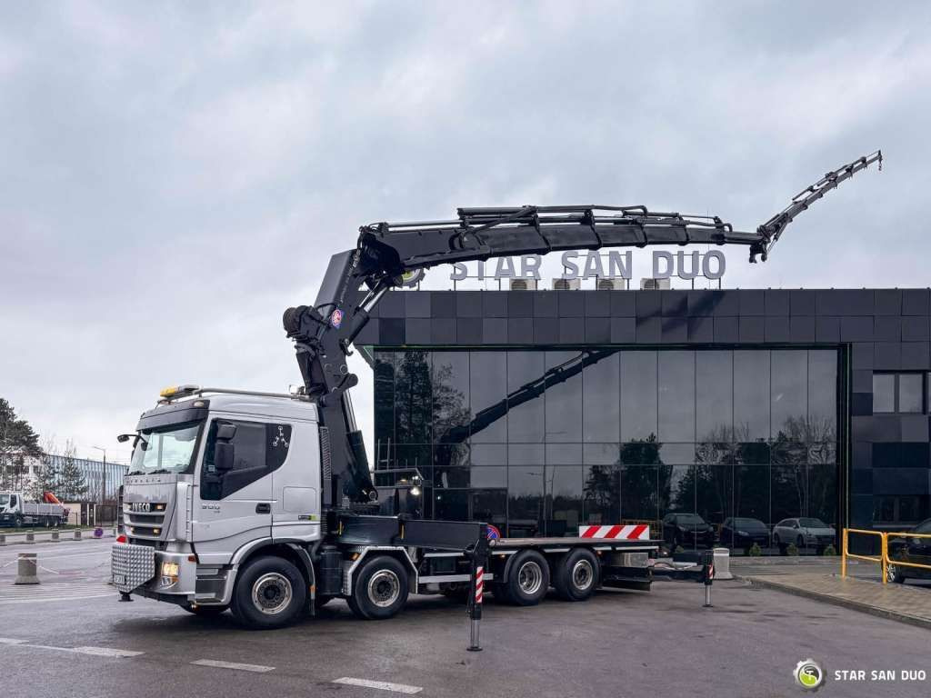 Iveco STRALIS AS320S50Y 8x2 HMF 8520-0K6 FLY JIB Winc - Darus autó: 3 kép. Iveco STRALIS AS320S50Y 8x2 HMF 8520-0K6 FLY JIB Winc - Darus autó: 3 kép.
