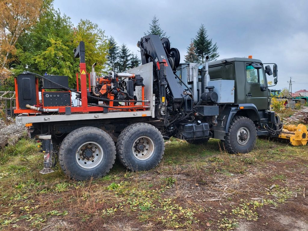 MAN 6x6 Star 266 6x6 HIAB X HIPRO 192 E-6 - Darus autó: 2 kép. MAN 6x6 Star 266 6x6 HIAB X HIPRO 192 E-6 - Darus autó: 2 kép.
