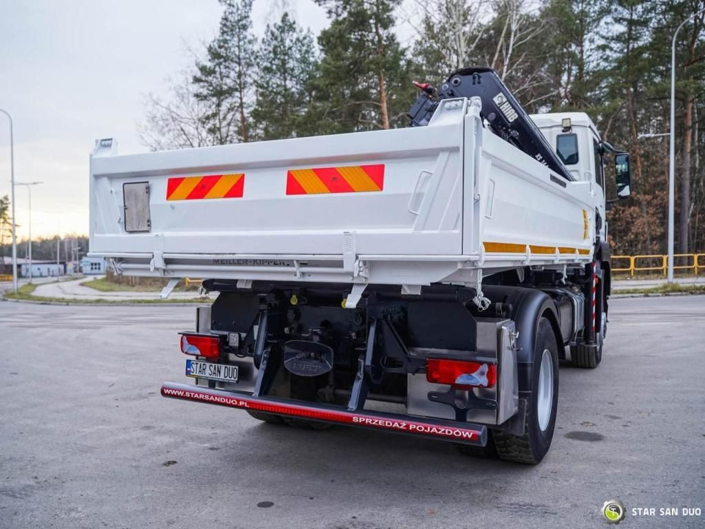 Billenőplatós teherautó MAN  TGS 18.360 4x4 HIAB 144 E-4 Crane Kipper: 9 kép.