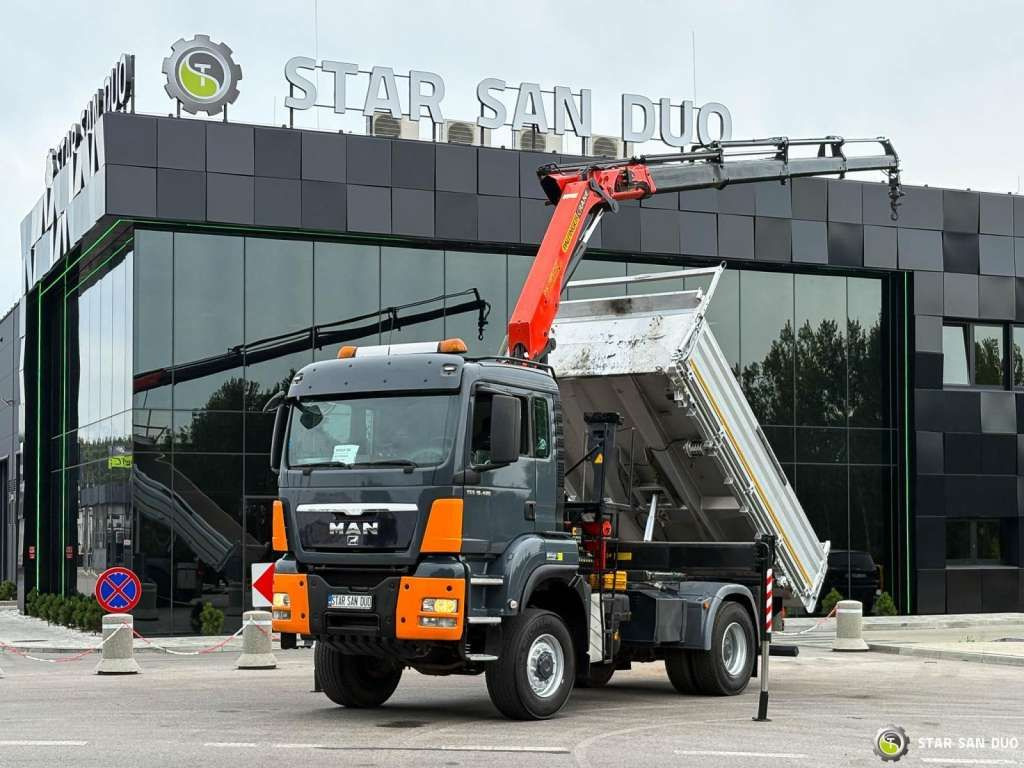 MAN TGS 18.480 PALFINGER PK 16502 HDS Crane,Kipper - Darus autó: 2 kép. MAN TGS 18.480 PALFINGER PK 16502 HDS Crane,Kipper - Darus autó: 2 kép.