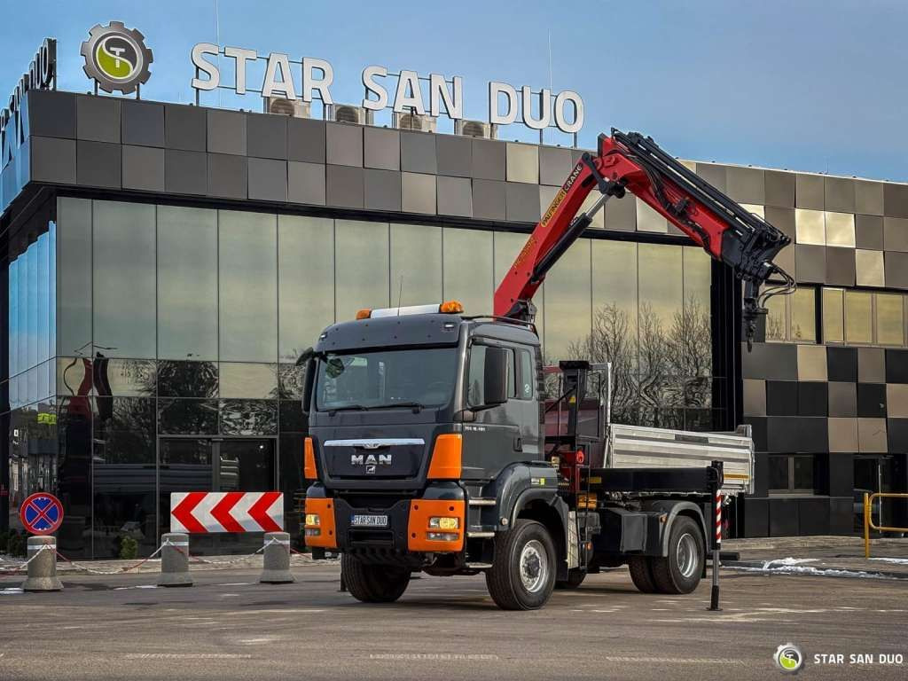 MAN TGS 18.480 PALFINGER PK 16502 HDS Crane,Kipper - Billenőplatós teherautó: 5 kép. MAN TGS 18.480 PALFINGER PK 16502 HDS Crane,Kipper - Billenőplatós teherautó: 5 kép.
