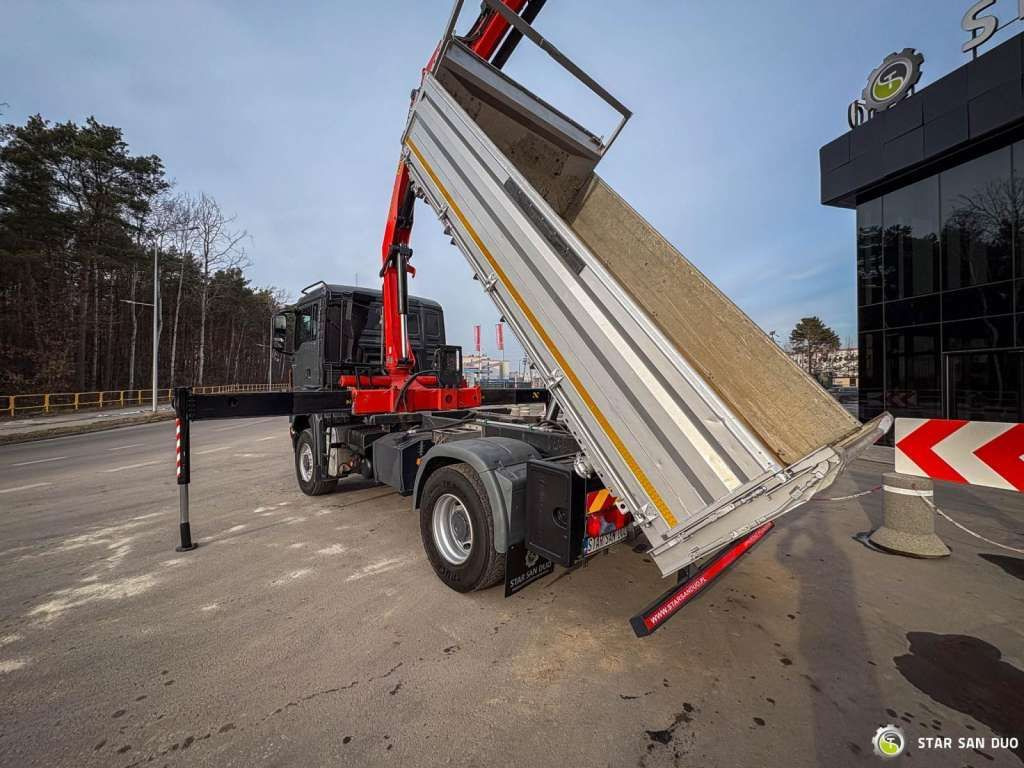 MAN TGS 18.480 PALFINGER PK 16502 HDS Crane,Kipper - Billenőplatós teherautó: 4 kép. MAN TGS 18.480 PALFINGER PK 16502 HDS Crane,Kipper - Billenőplatós teherautó: 4 kép.