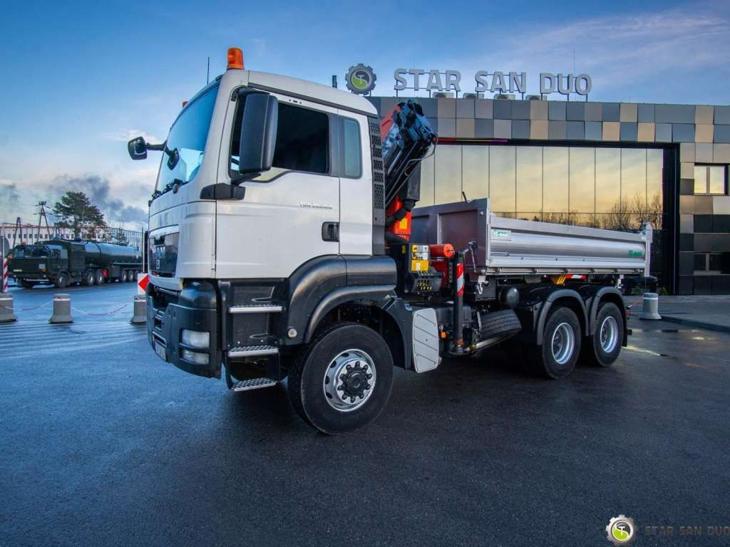 MAN TGS 26.360 6x6 PALFINGER PK 18001 EH Crane Kipe - Darus autó: 2 kép. MAN TGS 26.360 6x6 PALFINGER PK 18001 EH Crane Kipe - Darus autó: 2 kép.