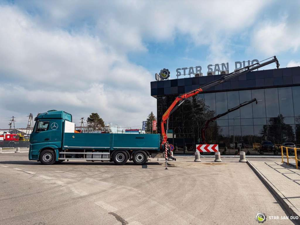 Mercedes-Benz ACTROS 2545 6x2 Palfinger PK 16001 HDS Crane Mercedes-Benz ACTROS 2545 6x2 Palfinger PK 16001 HDS Crane - Darus autó, Platós teherautó: 2 kép. Mercedes-Benz ACTROS 2545 6x2 Palfinger PK 16001 HDS Crane Mercedes-Benz ACTROS 2545 6x2 Palfinger PK 16001 HDS Crane - Darus autó, Platós teherautó: 2 kép.