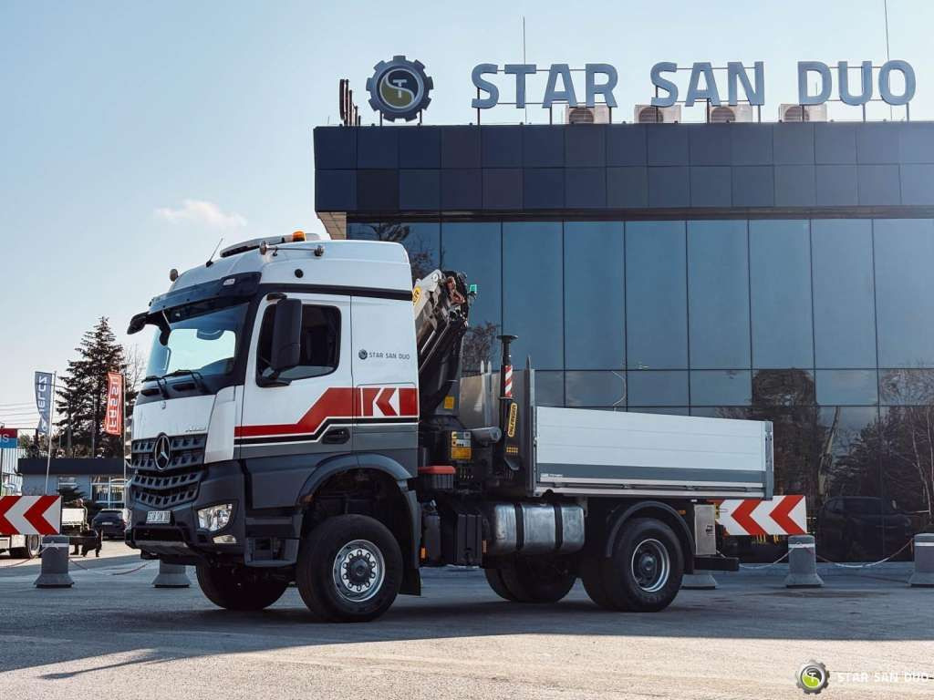 Darus autó Mercedes-Benz  AROCS 1851 PALFINGER PK 20002 Crane Kran: 8 kép.