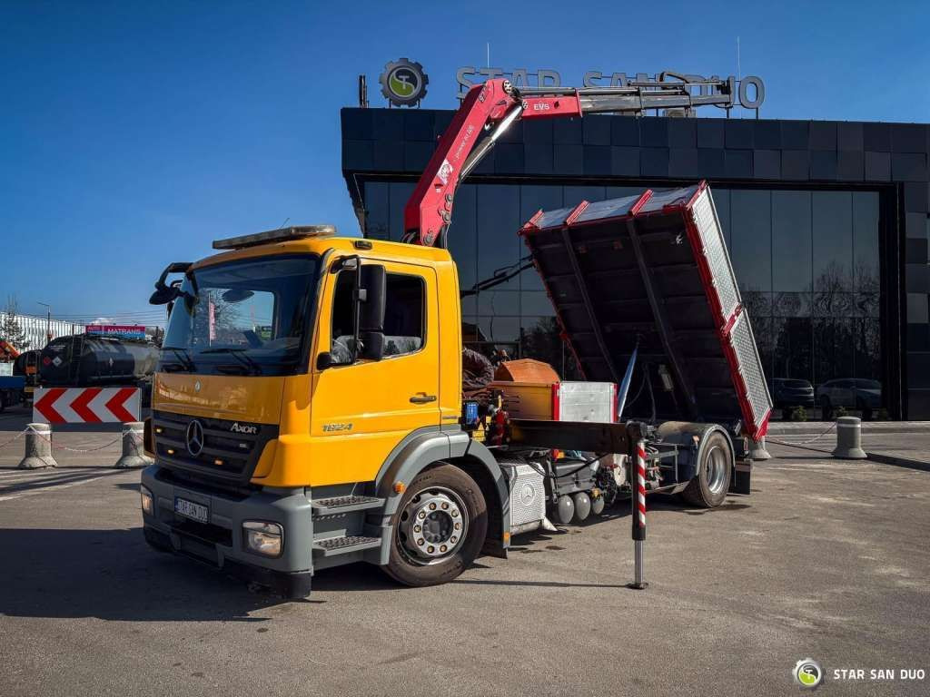 Mercedes-Benz AXOR 1824 4x2 HMF 975 HDS Crane Rotator Kipper Mercedes-Benz AXOR 1824 4x2 HMF 975 HDS Crane Rotator Kipper - Billenőplatós teherautó: 4 kép. Mercedes-Benz AXOR 1824 4x2 HMF 975 HDS Crane Rotator Kipper Mercedes-Benz AXOR 1824 4x2 HMF 975 HDS Crane Rotator Kipper - Billenőplatós teherautó: 4 kép.