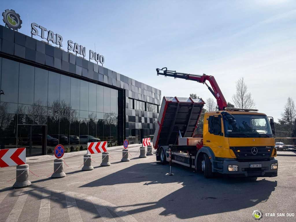 Mercedes-Benz AXOR 1824 4x2 HMF 975 HDS Crane Rotator Kipper Mercedes-Benz AXOR 1824 4x2 HMF 975 HDS Crane Rotator Kipper - Darus autó, Billenőplatós teherautó: 5 kép. Mercedes-Benz AXOR 1824 4x2 HMF 975 HDS Crane Rotator Kipper Mercedes-Benz AXOR 1824 4x2 HMF 975 HDS Crane Rotator Kipper - Darus autó, Billenőplatós teherautó: 5 kép.