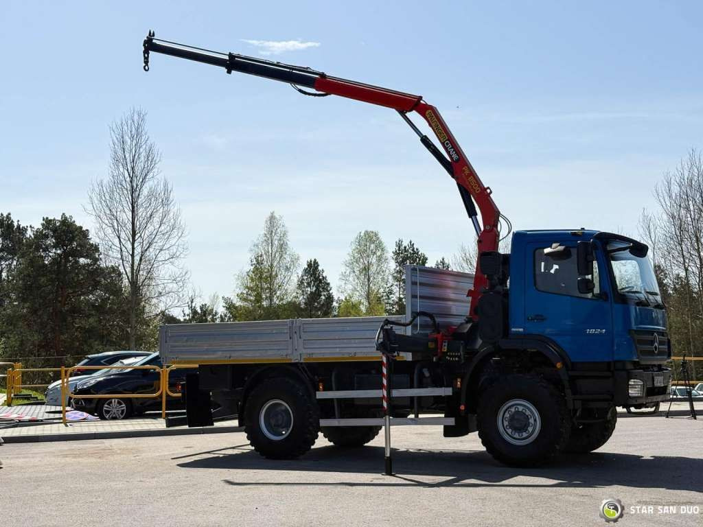 Mercedes-Benz AXOR 1824 4x4 PALFINGER PK 8500 Crane Kran - Darus autó: 4 kép. Mercedes-Benz AXOR 1824 4x4 PALFINGER PK 8500 Crane Kran - Darus autó: 4 kép.
