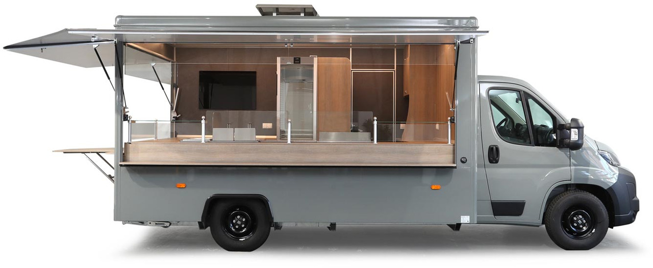 Wochenmarktmobil BORCO HÖHNS - Büféautó: 1 kép. Wochenmarktmobil BORCO HÖHNS - Büféautó: 1 kép.