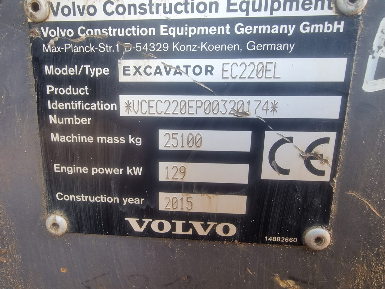 Kotrógép VOLVO EC220 E: 8 kép.