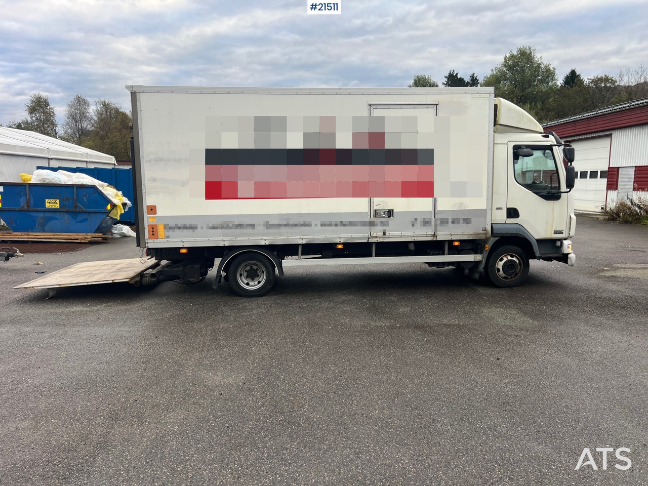 DAF FA 4x2 Skapbil m/ Lift Rep.Objekt - Dobozos felépítményű teherautó: 2 kép. DAF FA 4x2 Skapbil m/ Lift Rep.Objekt - Dobozos felépítményű teherautó: 2 kép.