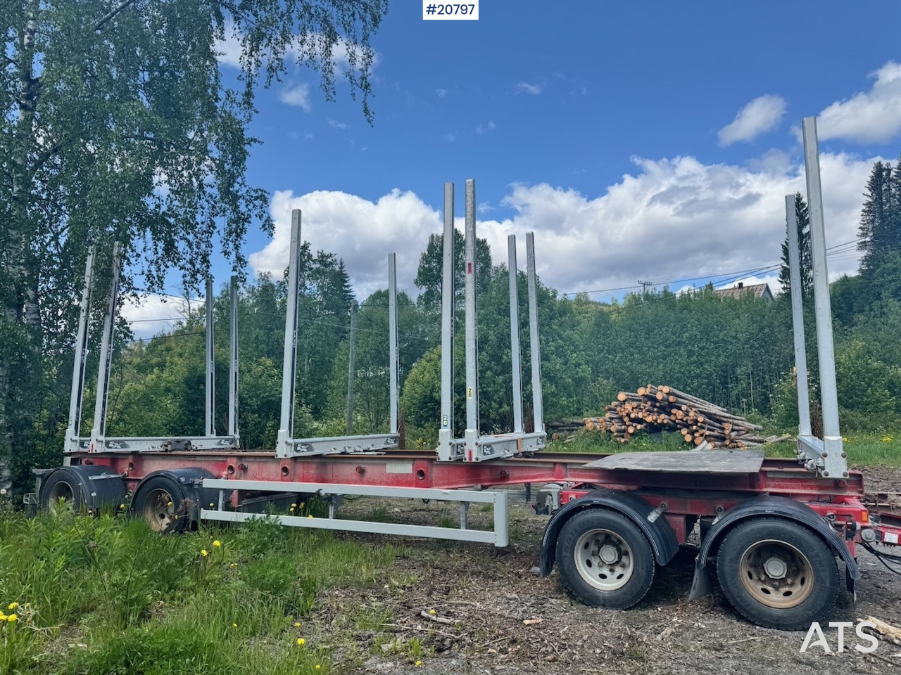 Kilafors Tømmerhenger - Rönkszállító pótkocsi: 5 kép. Kilafors Tømmerhenger - Rönkszállító pótkocsi: 5 kép.