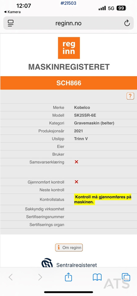Minikotró Kobelco Sk25SR-6E Gravemaskin m/ pusseskuffe,graveskuffe og tilt: 18 kép.