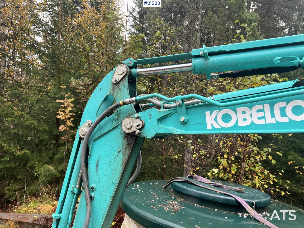 Minikotró Kobelco Sk25SR-6E Gravemaskin m/ pusseskuffe,graveskuffe og tilt: 20 kép.