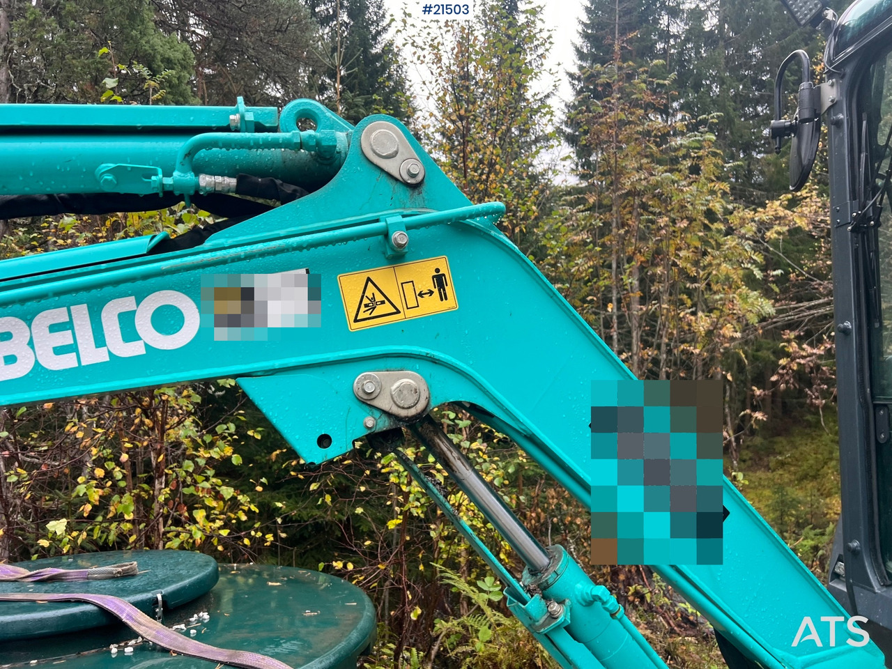 Minikotró Kobelco Sk25SR-6E Gravemaskin m/ pusseskuffe,graveskuffe og tilt: 19 kép.