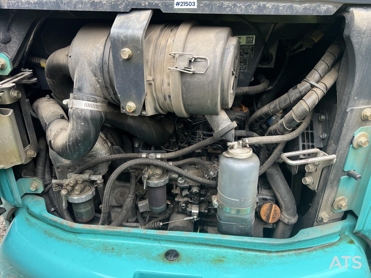 Minikotró Kobelco Sk25SR-6E Gravemaskin m/ pusseskuffe,graveskuffe og tilt: 16 kép.