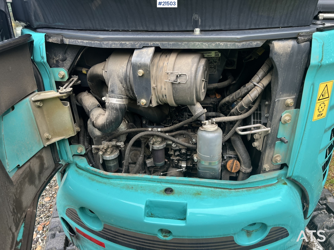 Minikotró Kobelco Sk25SR-6E Gravemaskin m/ pusseskuffe,graveskuffe og tilt: 17 kép.