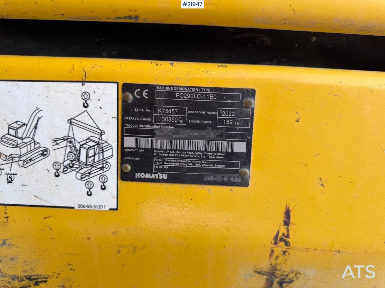 Kotrógép Komatsu 2022 Komatsu PC290 LC-11E0 med GPS!: 50 kép.