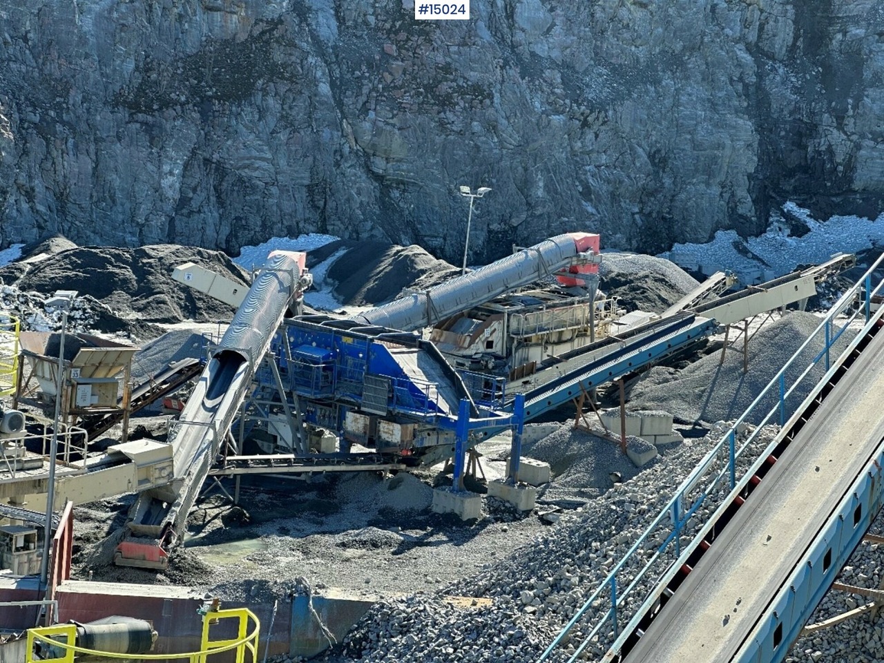Törőgép Komplett knuseverk m/ matestasjon, sikteverk, transportbånd og kjeftknuse: 10 kép.