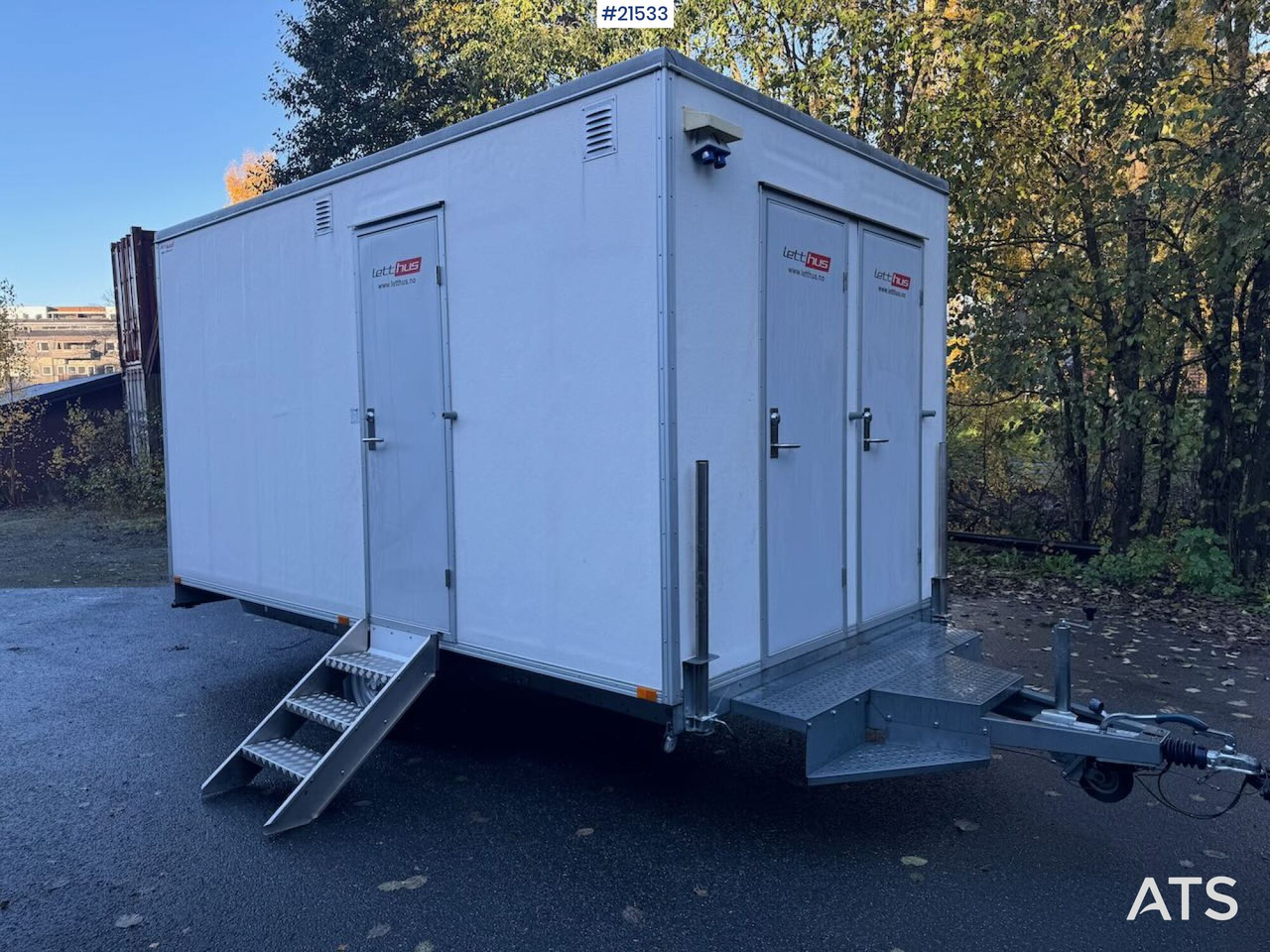 Letthus brakke - Konténerház, Pótkocsi: 1 kép. Letthus brakke - Konténerház, Pótkocsi: 1 kép.