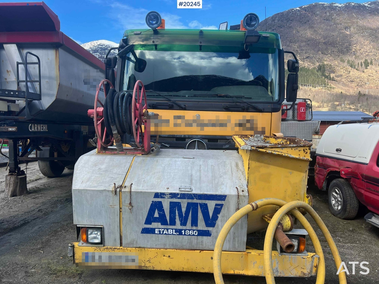 Mercedes Actros 2641 6x4 M/ 2008 AMV 7450 Betong sprøyterigg påbygg - Betonpumpa: 2 kép. Mercedes Actros 2641 6x4 M/ 2008 AMV 7450 Betong sprøyterigg påbygg - Betonpumpa: 2 kép.