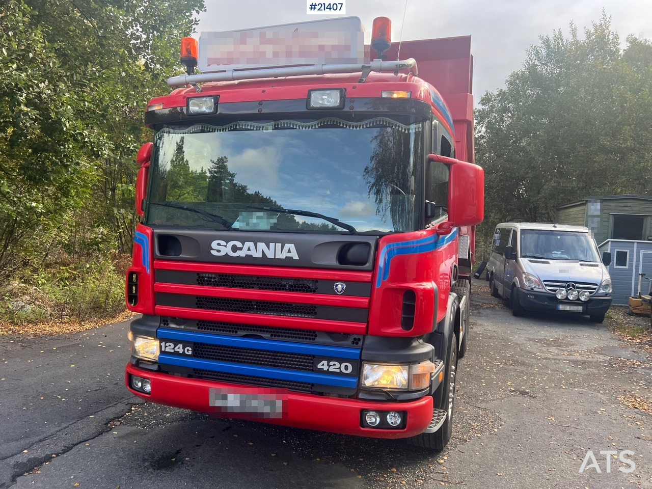 Scania P124G - Billenőplatós teherautó: 3 kép. Scania P124G - Billenőplatós teherautó: 3 kép.