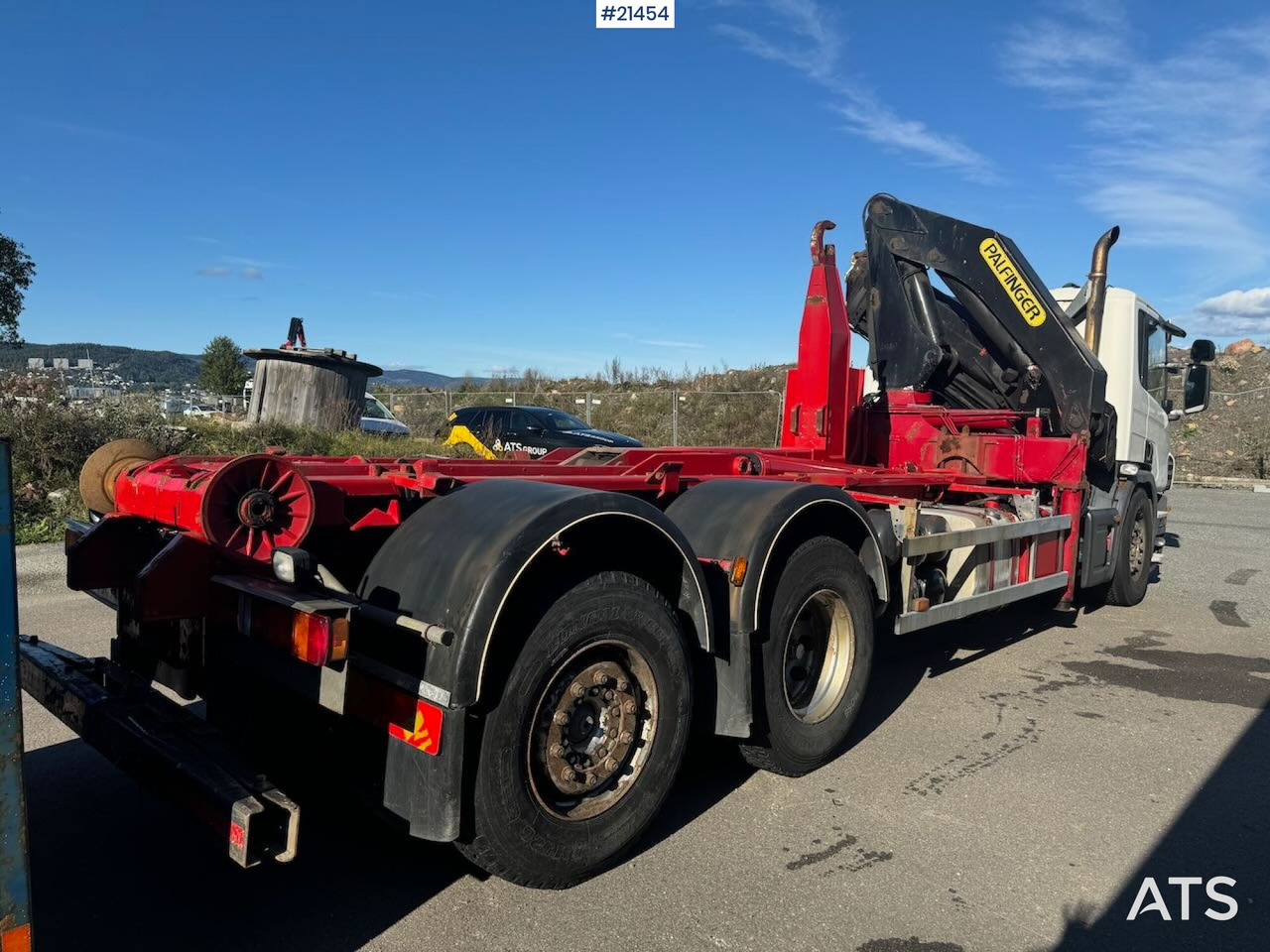 Scania P340 Krok/kranbil 23 t/m Palfinger kran - Darus autó: 5 kép. Scania P340 Krok/kranbil 23 t/m Palfinger kran - Darus autó: 5 kép.