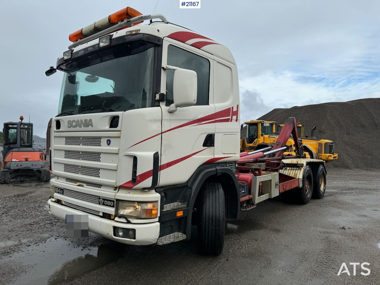 Scania R164 - Horgos rakodó teherautó: 1 kép. Scania R164 - Horgos rakodó teherautó: 1 kép.