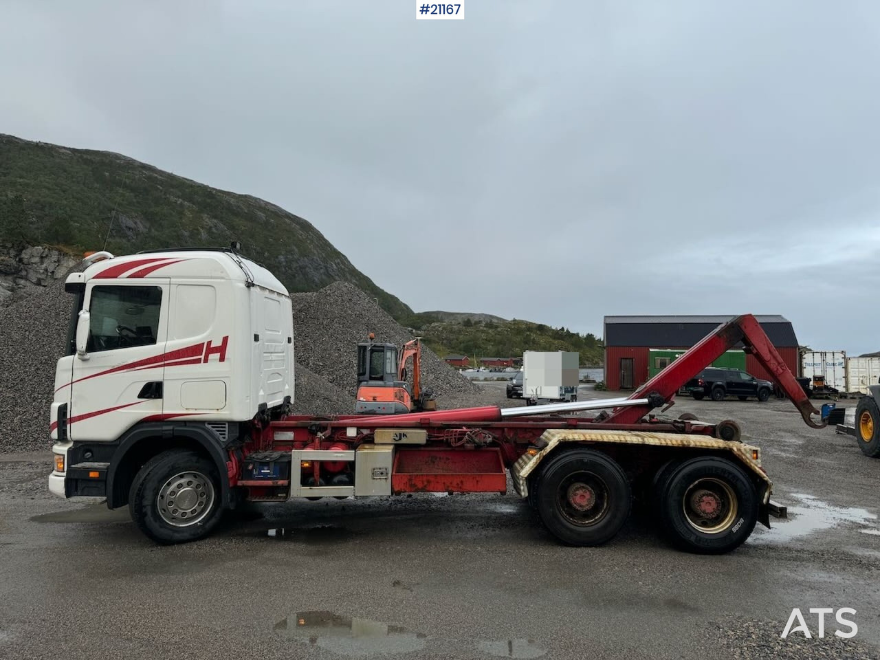 Scania R164 - Horgos rakodó teherautó: 3 kép. Scania R164 - Horgos rakodó teherautó: 3 kép.