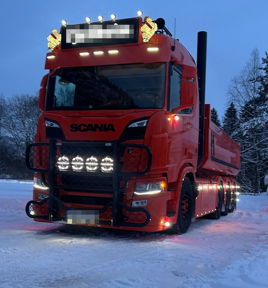 Horgos rakodó teherautó Scania R660: 7 kép.