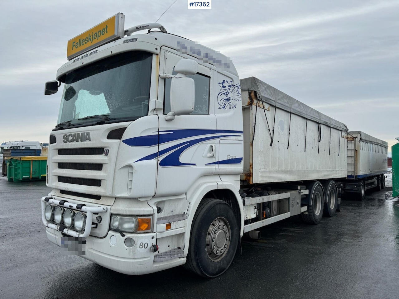 Scania Scania R620 kornbil m/ Hengsrød påbygg - Dobozos felépítményű teherautó: 1 kép. Scania Scania R620 kornbil m/ Hengsrød påbygg - Dobozos felépítményű teherautó: 1 kép.