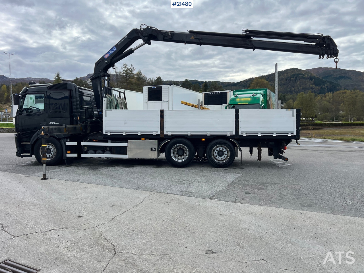 Volvo FM460 6x2 Kranbil m/ 2018 26t/m HMF kran - Darus autó: 4 kép. Volvo FM460 6x2 Kranbil m/ 2018 26t/m HMF kran - Darus autó: 4 kép.