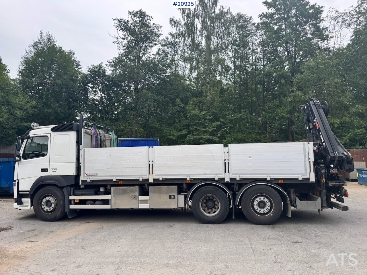 Volvo FM500 - Platós teherautó, Darus autó: 3 kép. Volvo FM500 - Platós teherautó, Darus autó: 3 kép.