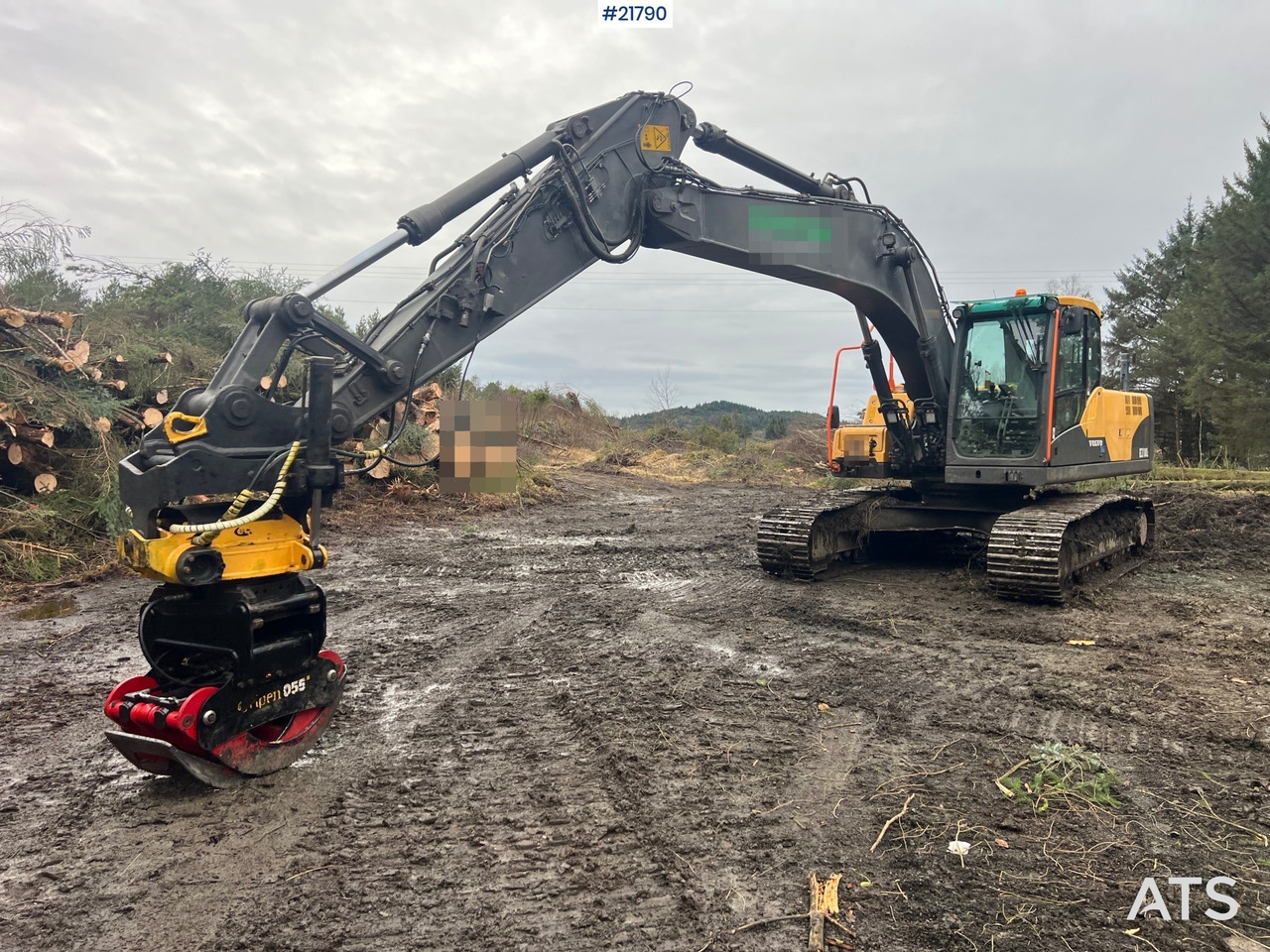 Volvo ec210cl gravemaskin m/ rototilt, pusseskuffe og tannskuffe - Kotrógép: 2 kép. Volvo ec210cl gravemaskin m/ rototilt, pusseskuffe og tannskuffe - Kotrógép: 2 kép.