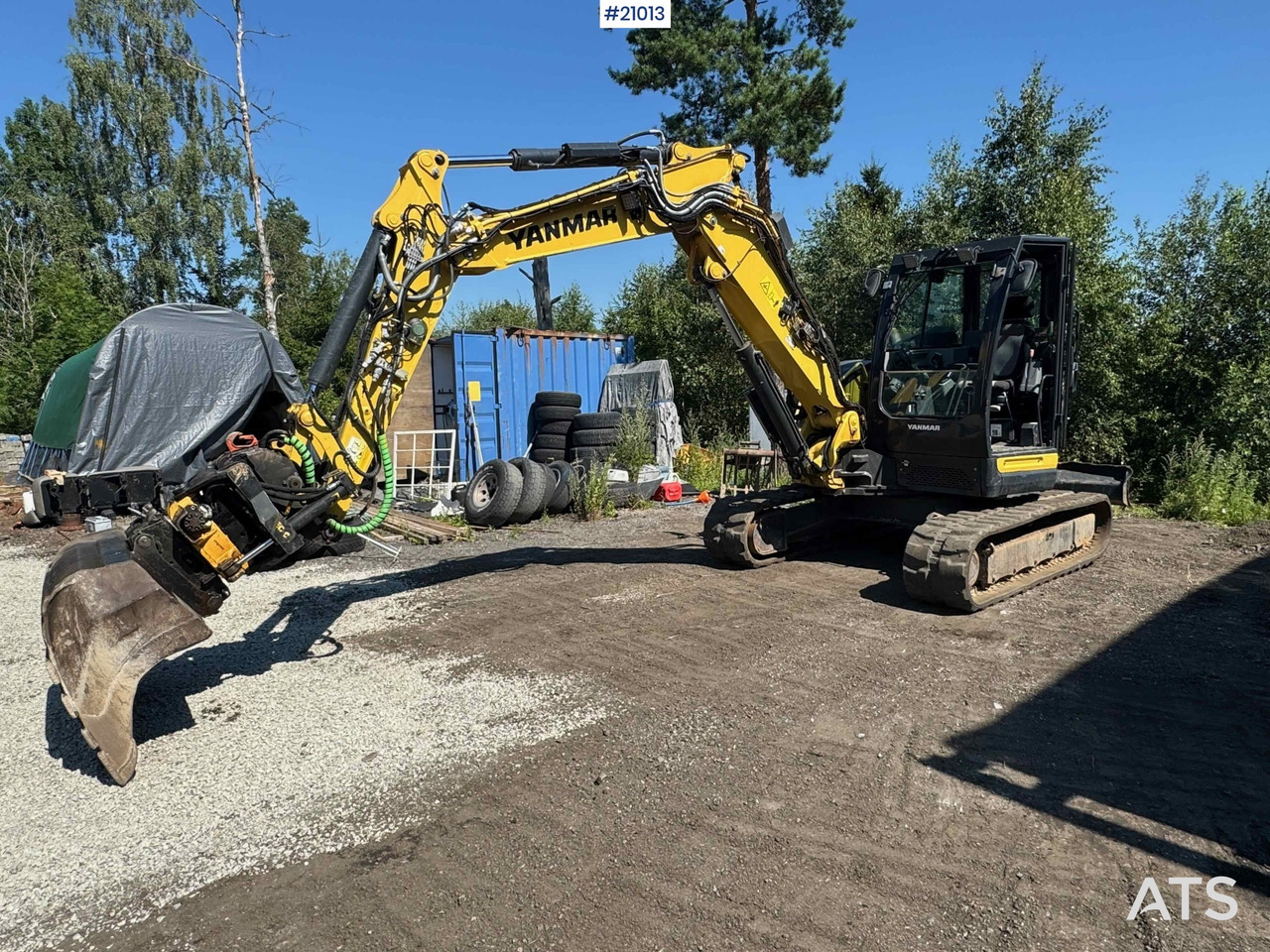 Yanmar VI080-1a - Lánctalpas kotró: 1 kép. Yanmar VI080-1a - Lánctalpas kotró: 1 kép.